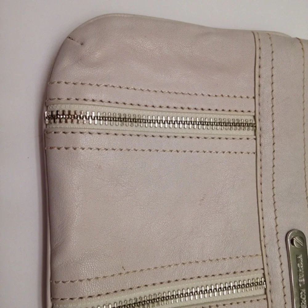 Michael Kors cream evening clutch